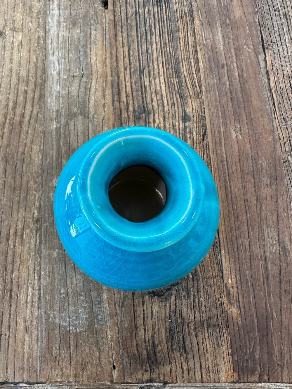 Turquoise Ceramic Accent Vase - Home Accents - Picture 2 of 4